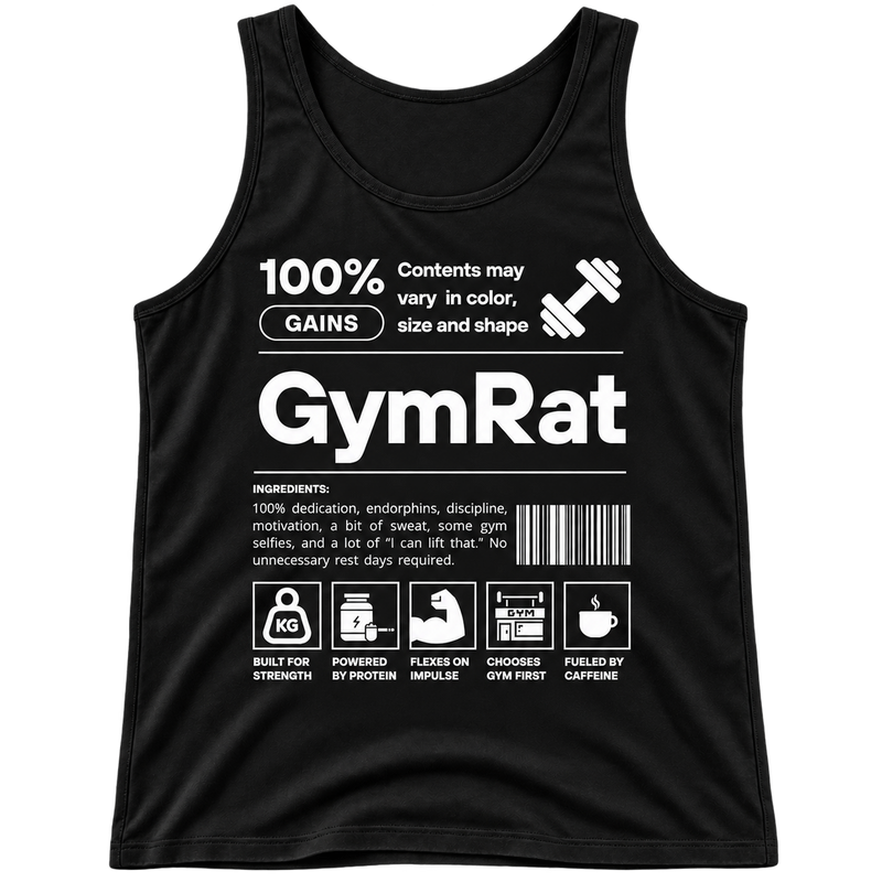 Gym Rat 100% Gains Workout Tank Top