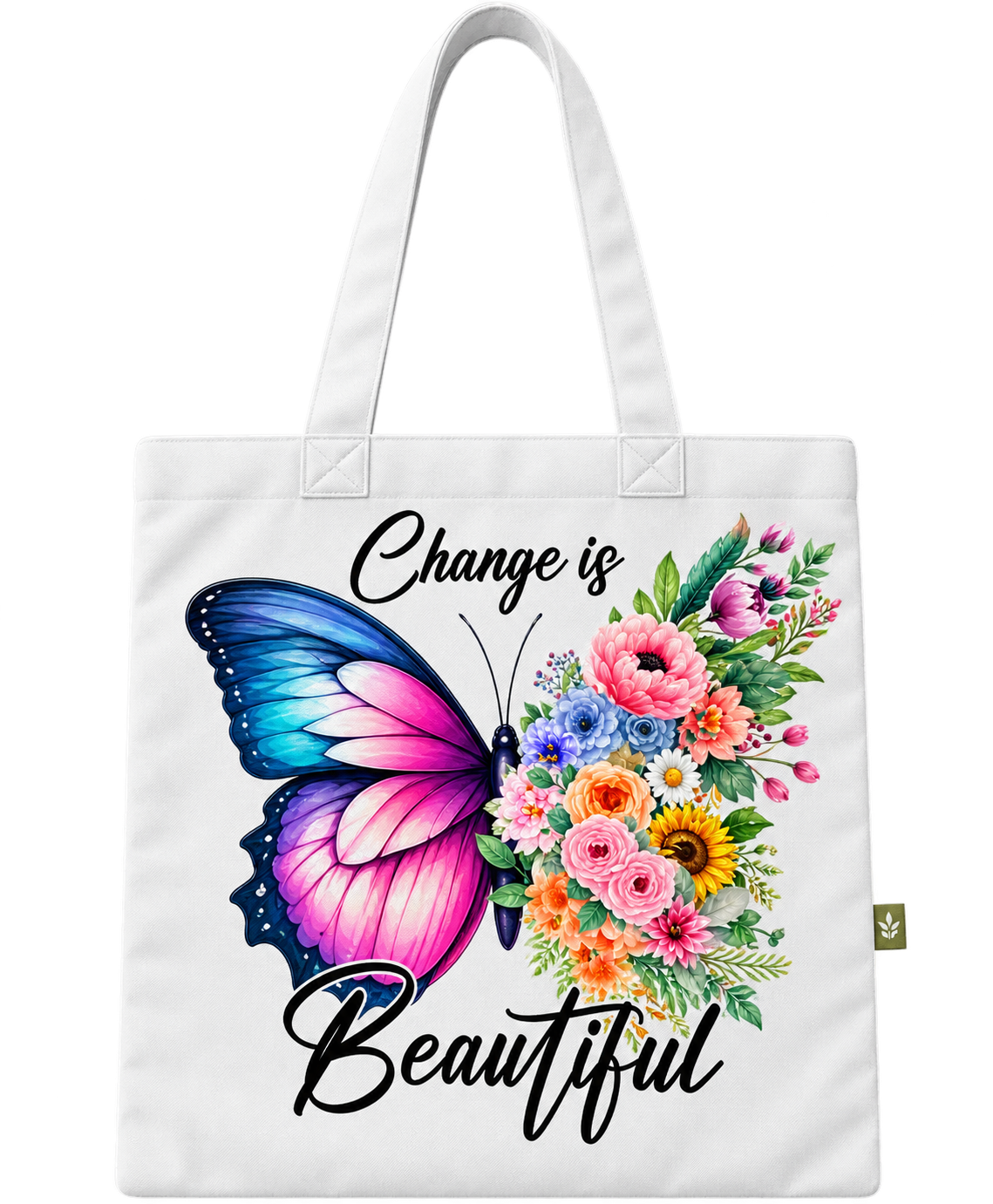 Change Is Beautiful Butterfly Tote Bag