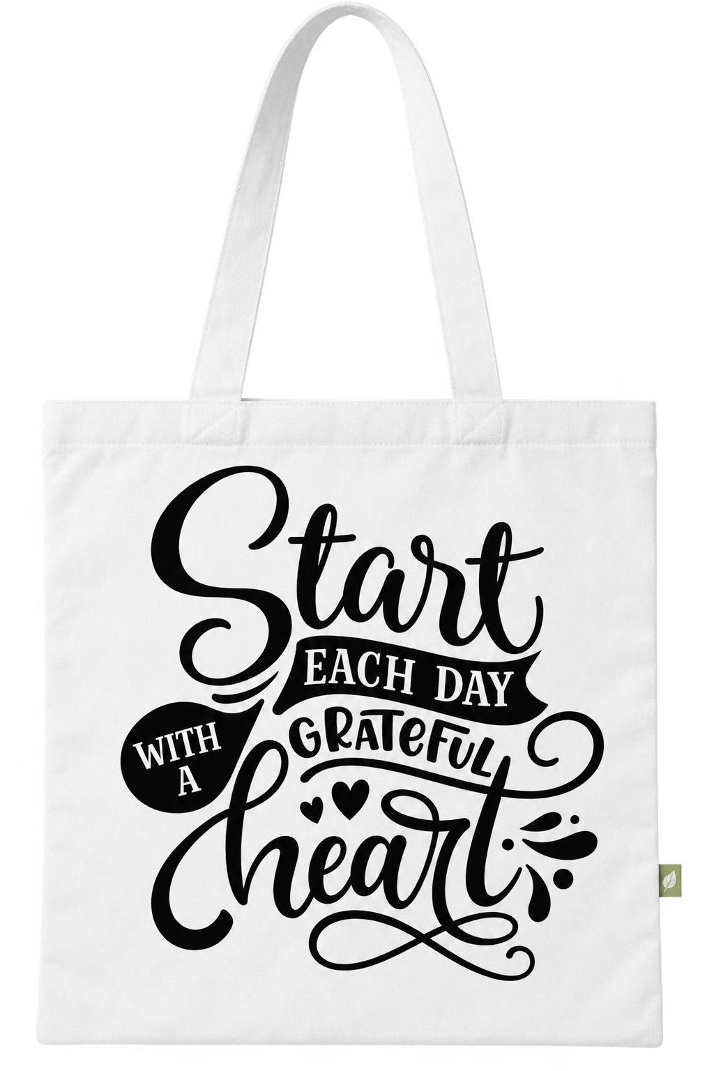 Start Each Day With A Grateful Heart Tote Bag