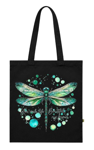 Dragonfly Art Tote Bag with Nature Design