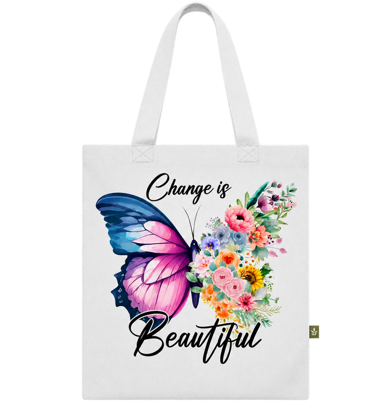 Change Is Beautiful Butterfly Tote Bag