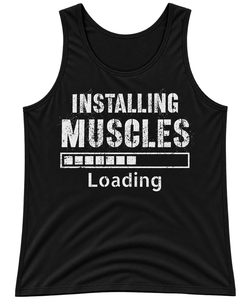 Installing Muscles Loading Gym Tank Top