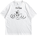 "I'm Fine" Sarcastic Drop Shoulder Graphic Tee