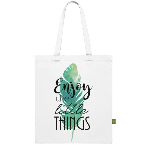 Enjoy The Little Things Tropical Leaf Tote Bag