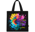 Girl With A Dream Woman With A Vision Sunflower Tote Bag