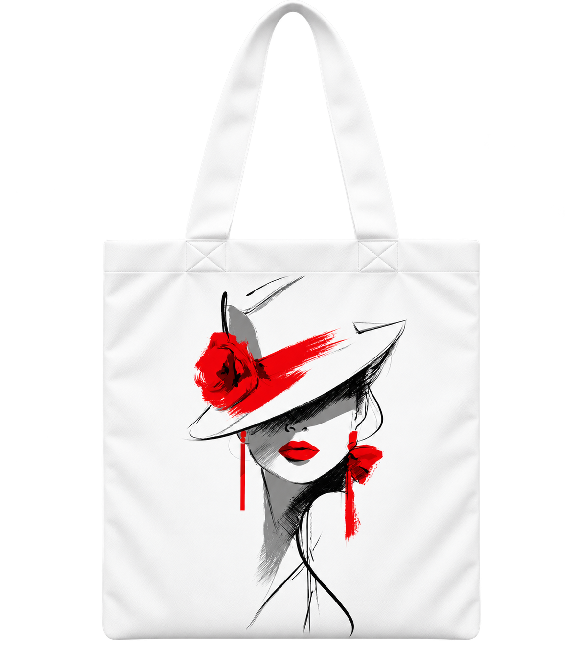 Red Hat Lady Tote Bag