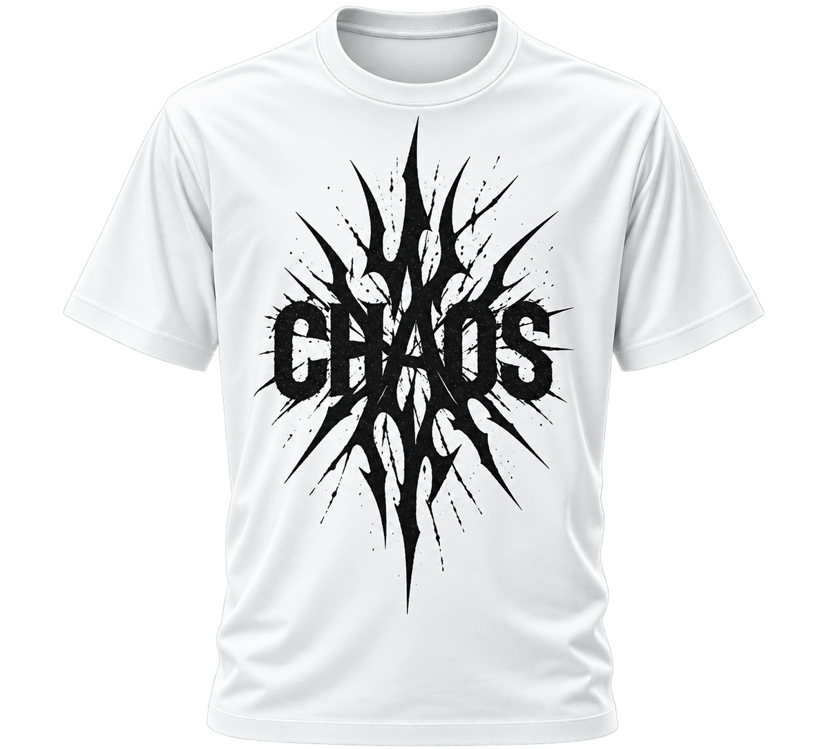 CHAOS Spiked Graphic T-Shirt