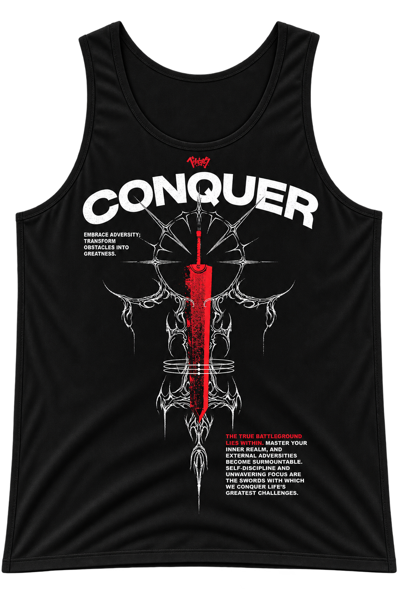 Conquer Motivation Gym Tank Top for Men