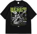 Forlorn Heart Angel Graphic Drop Shoulder T-Shirt – Black Oversized Streetwear Tee
