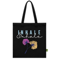 Exhale Minimalist Floral Tote Bag