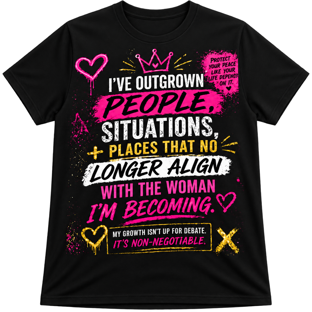 "I've Outgrown" Empowerment Baby Tee