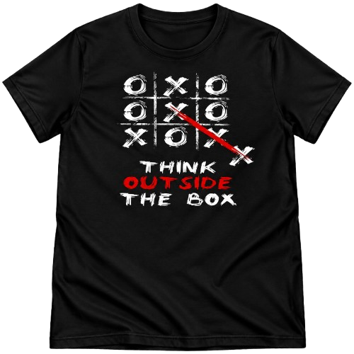 "Think Outside The Box" Tic-Tac-Toe Baby Tee