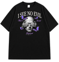 I See No Evil Oversized Graphic Drop Shoulder Shirt