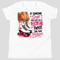 "Do It Twice And Take Pictures" Roller Skate Baby Tee | Women's Retro Vibes Empowerment Fitted T-Shirt – White