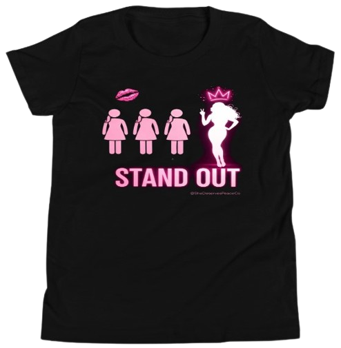 "Born To Stand Out Not Fit In" Neon Glow Baby Tee