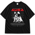 AURA Oversized Graphic Drop Shoulder