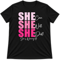"She Can She Will She Did" Girl Boss Baby Tee