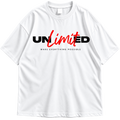 Unlimited Graphic Drop Shoulder T-Shirt – White Oversized Streetwear Tee