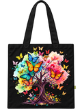 Butterfly Tree of Life Graphic Tote Bag
