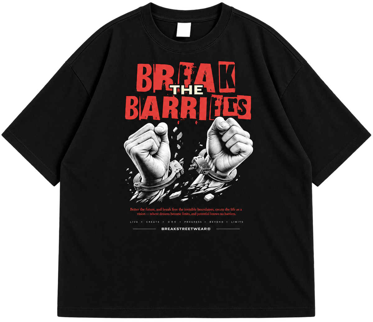 Break the Barriers Graphic Drop Shoulder