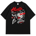 Hustle Graphic Oversized Drop Shoulder