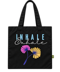 Exhale Minimalist Floral Tote Bag