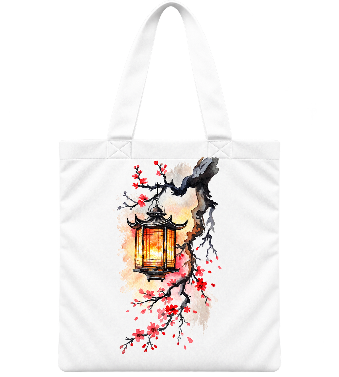 Cherry Blossom Lantern Tote