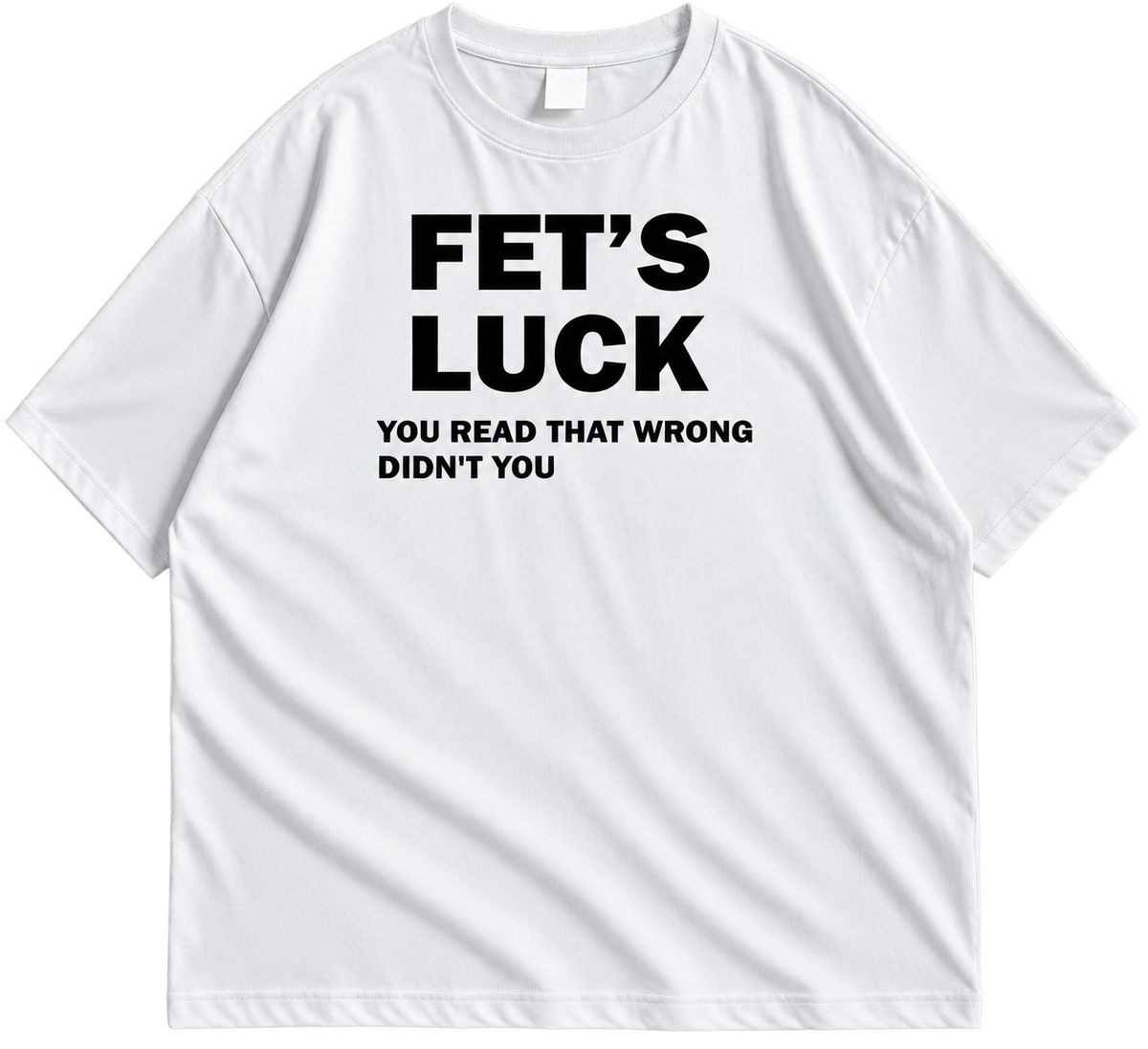 "Fet's Luck" Mind Trick Drop Shoulder  Graphic Tee
