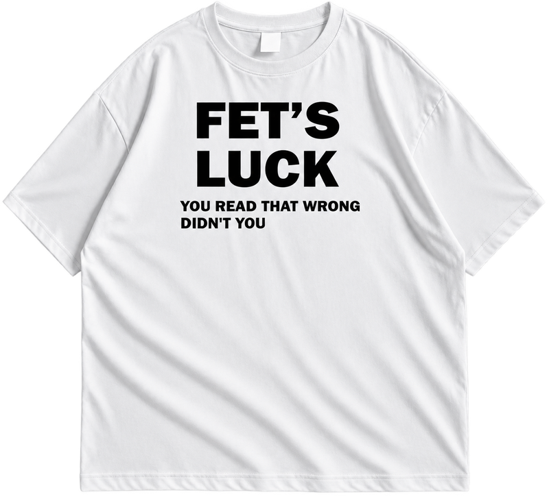 "Fet's Luck" Mind Trick Drop Shoulder  Graphic Tee