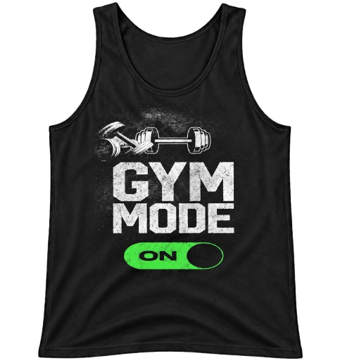 Gym Mode On" Toggle Switch Tank Top